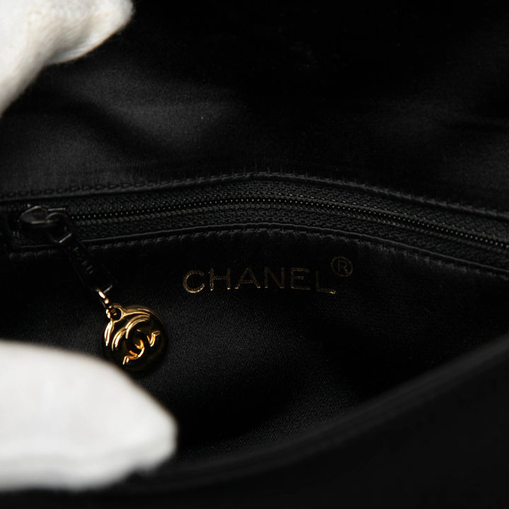 Chanel Beaded à rabat Sac Mini Satin