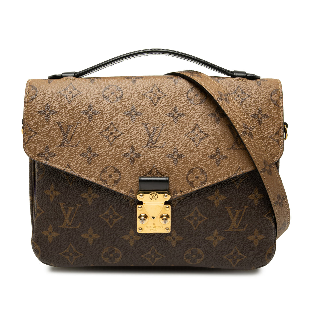Louis Vuitton Pochette Métis Monogram Reverse Marron – vue principale – GABY PARIS