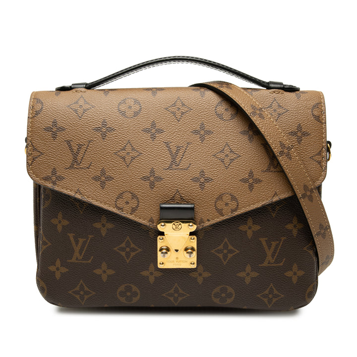Louis Vuitton Pochette Métis Monogram Reverse Marron – vue principale – GABY PARIS