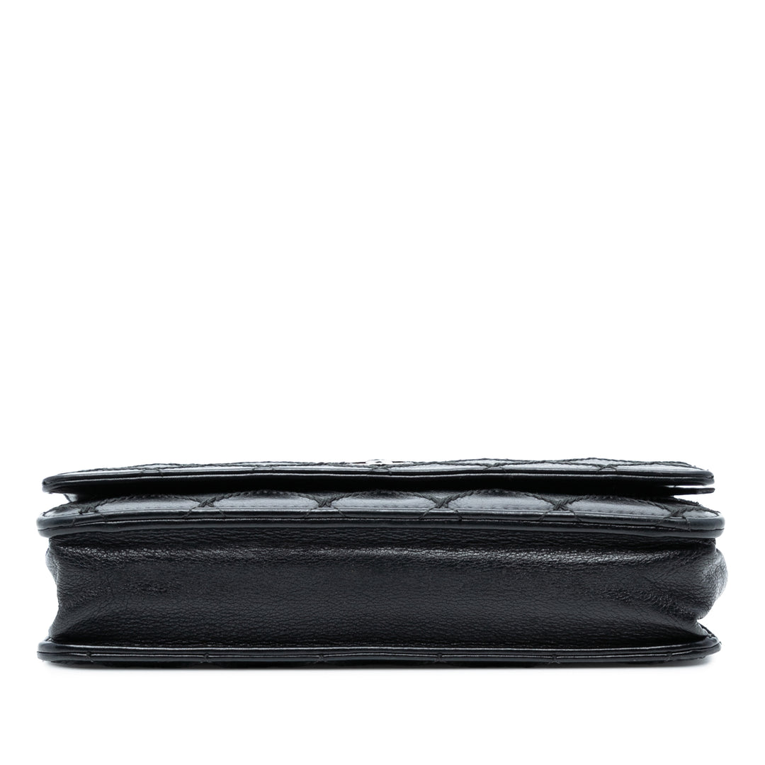 Chanel CC Cuir d’agneau Wild Stitch Wallet on Chain Noir – GABY PARIS Authentique