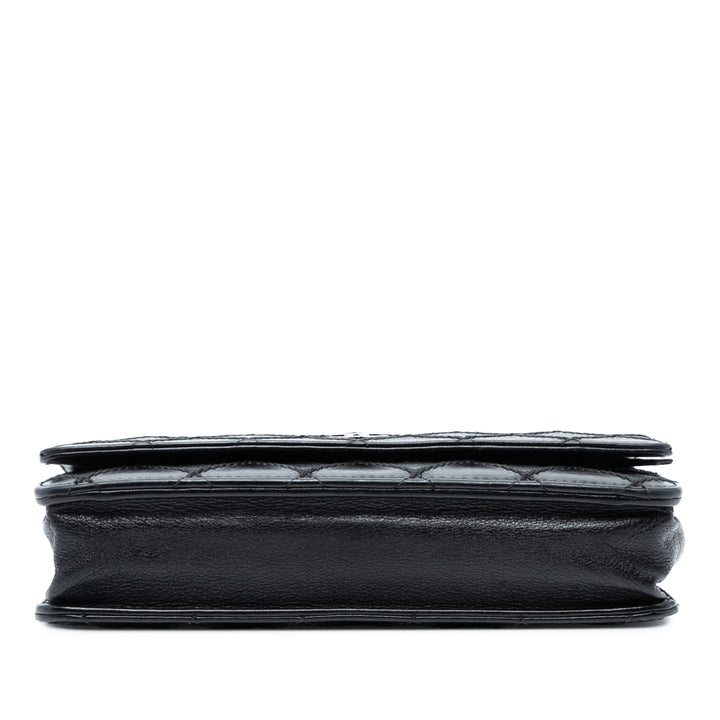 Chanel CC Cuir d’agneau Wild Stitch Wallet on Chain Noir – GABY PARIS Authentique