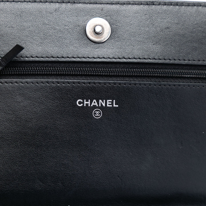 Chanel Matelassé Caviar Boy Wallet on Chain