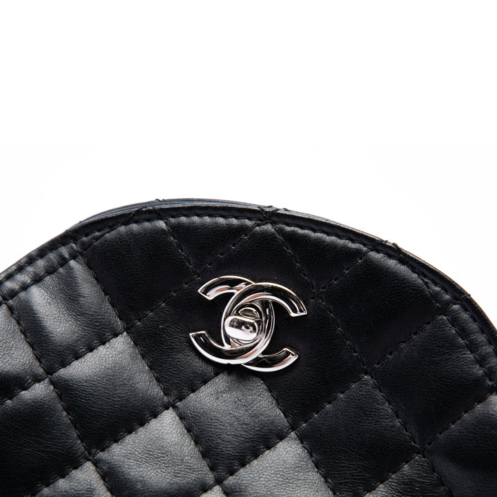 Chanel CC Matelassé Chaîne Sac Cuir d'agneau Noir – vue 5 – GABY PARIS