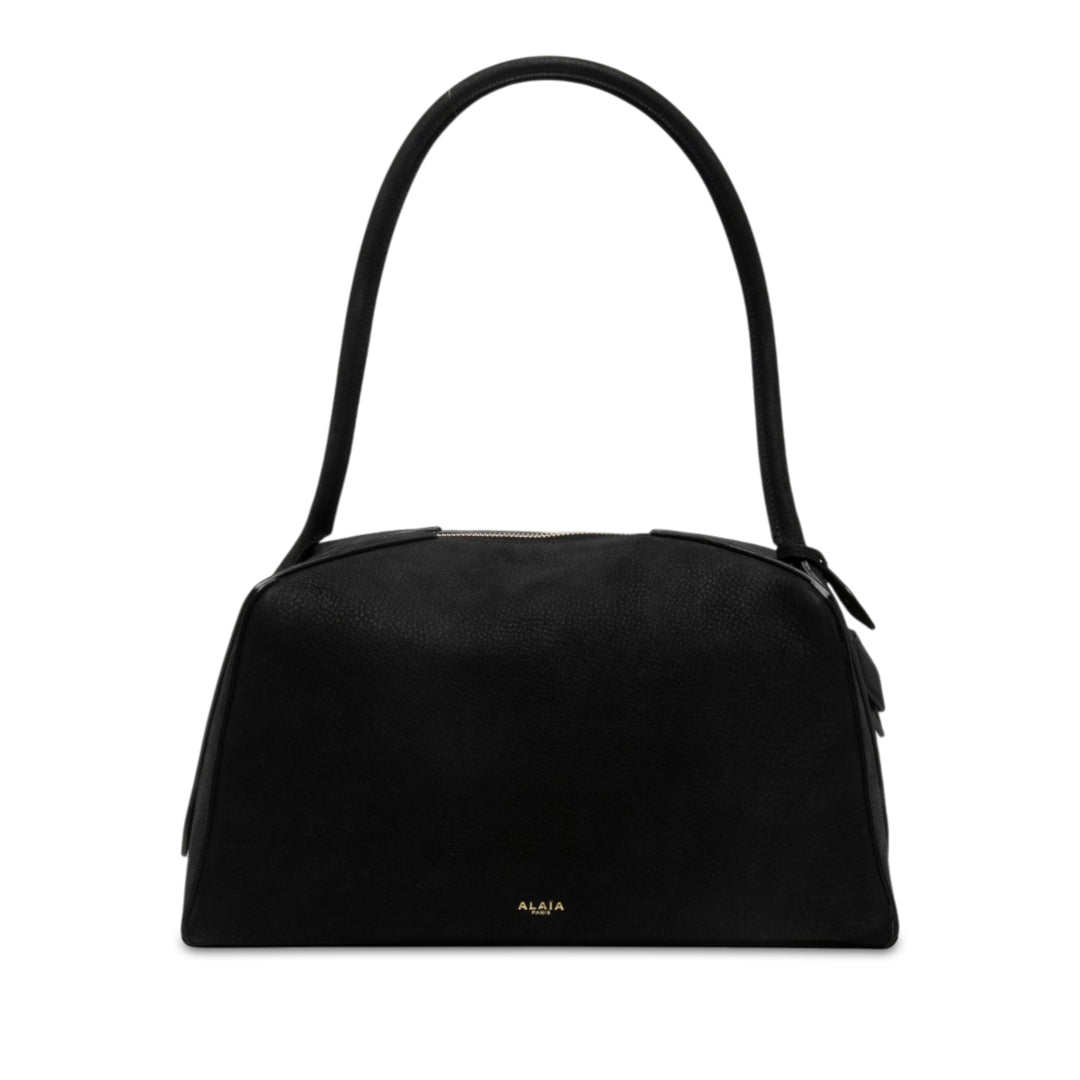 ALAÏA Nubuck Le Bouledogue Sac Noir – vue principale – GABY PARIS