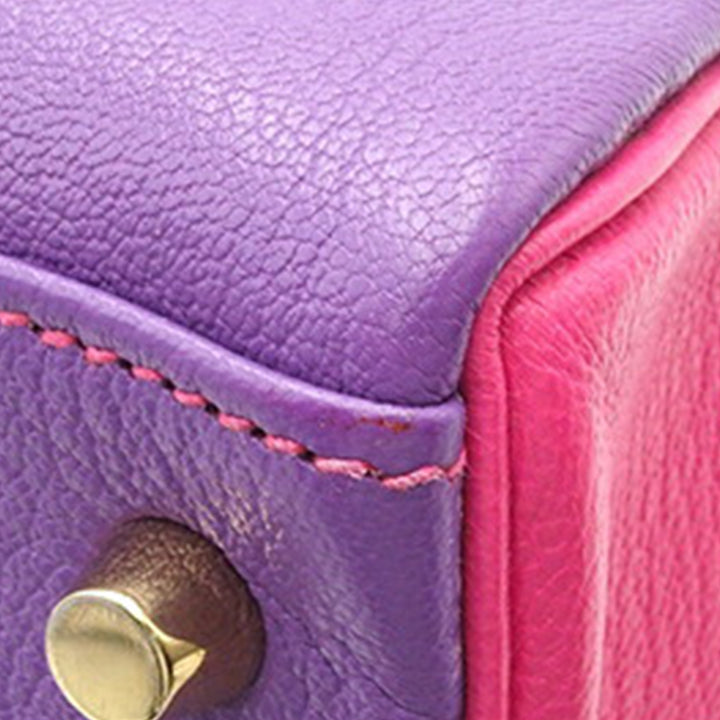 Special Order Bicolor Chevre Kelly II Retourne 28 Purple - Gaby Paris