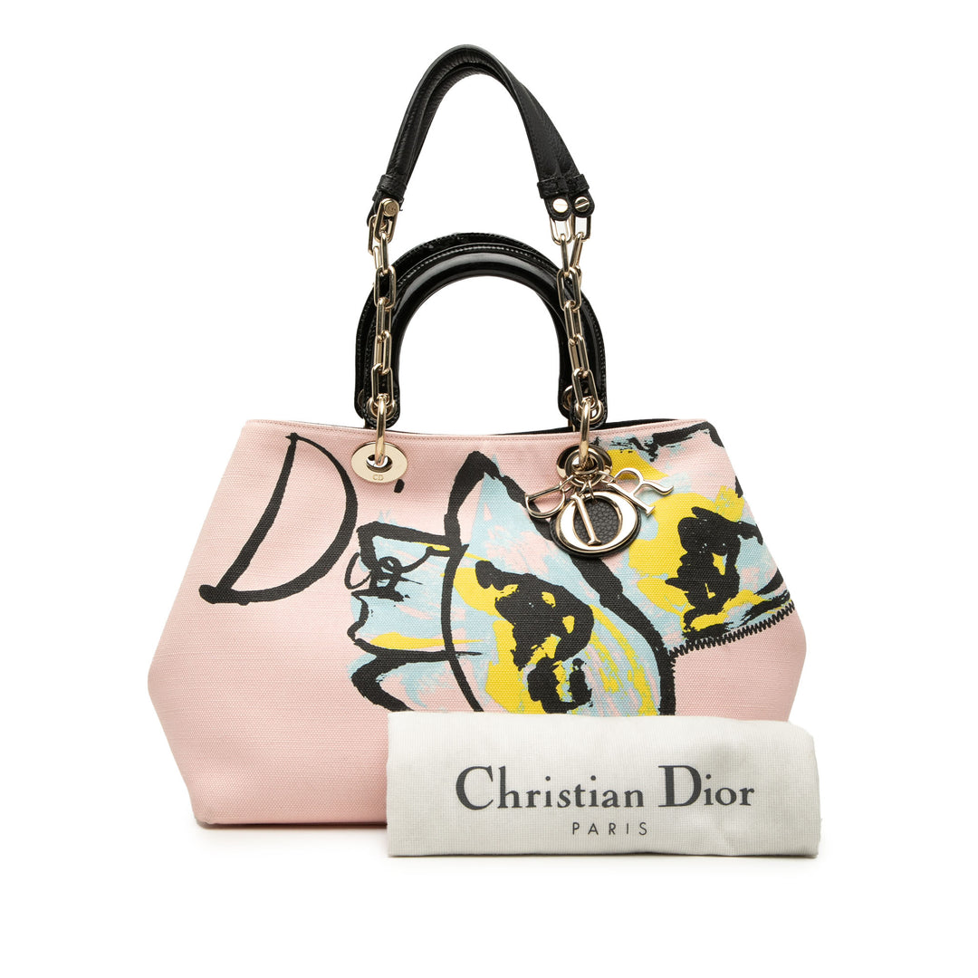 Dior Édition limitée Medium Toile Printed Diorissimo Sac