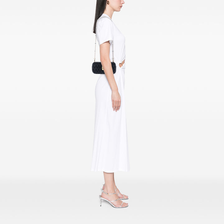 Matelasse Cristal Pochette avec chaîne nappa Noir