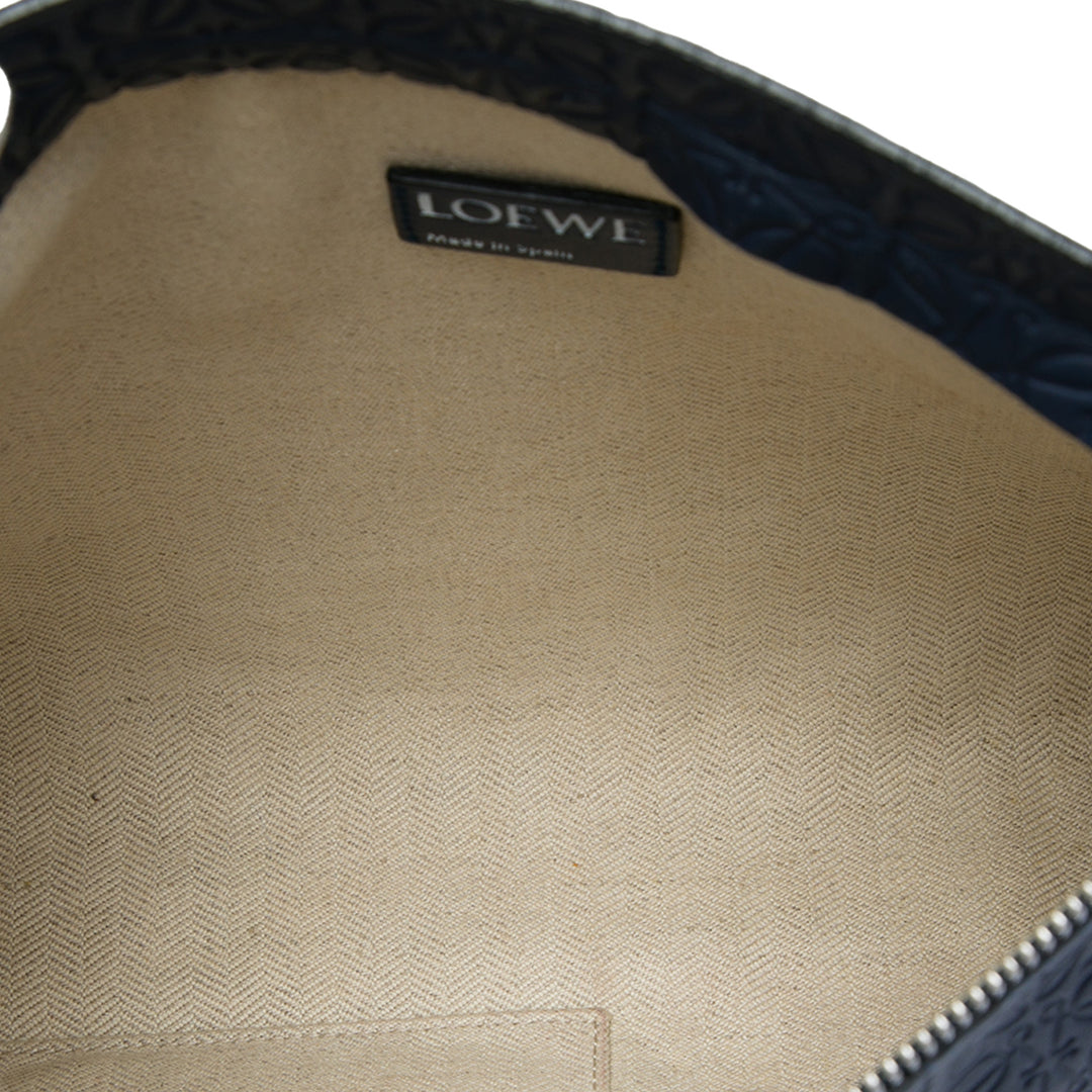 LOEWE embossé Anagram Repeat T Pochette Cuir