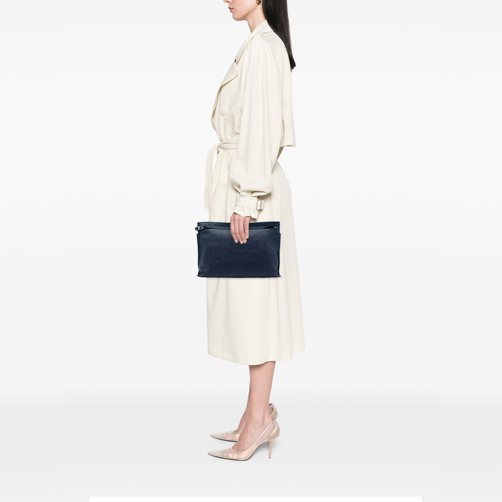 LOEWE embossé Anagram Repeat T Pochette Cuir