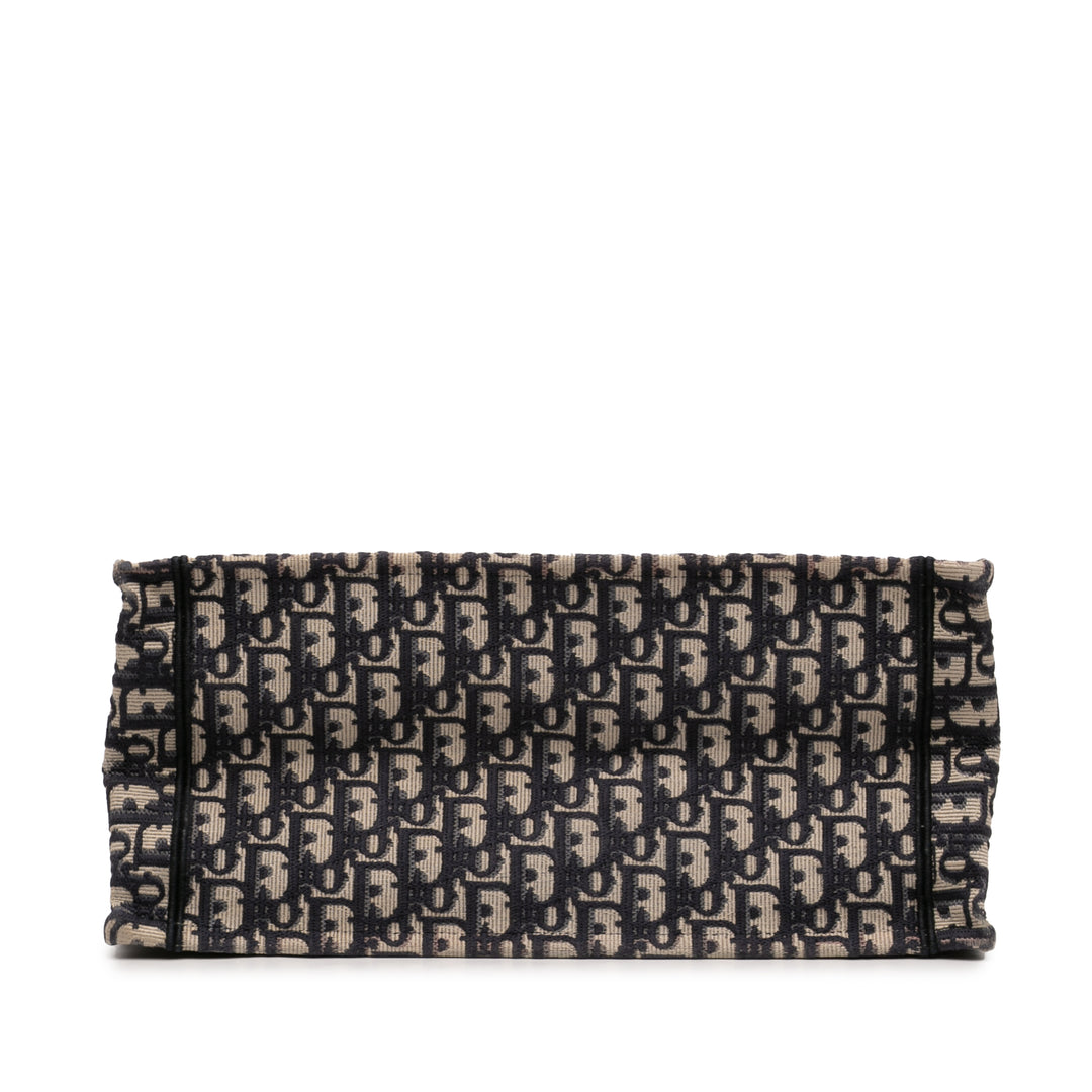 Dior Medium Oblique brodé Toile Book Cabas