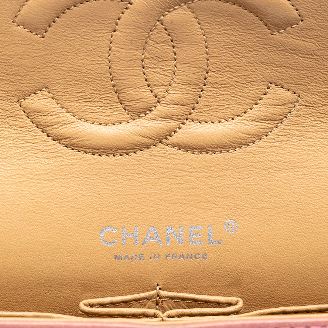 Chanel Medium Classic Washed Cuir d’agneau Bijoux Chain Double rabat
