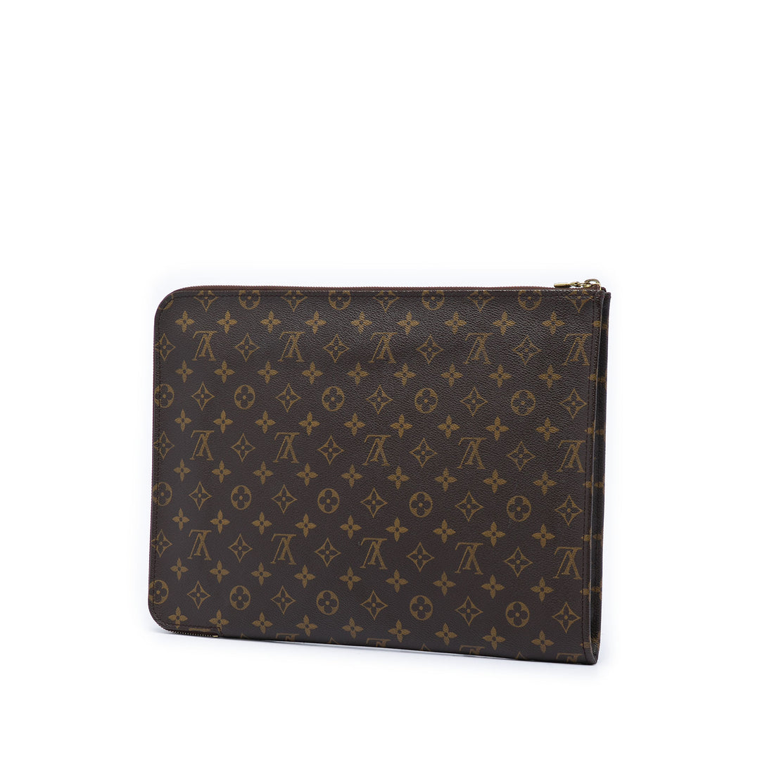 Poche Documents Portfolio Monogram Marron
