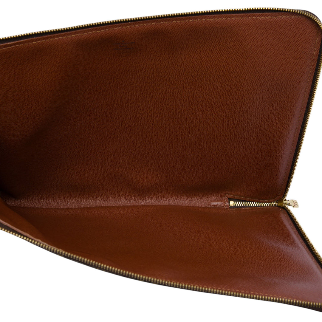 Poche Documents Portfolio Monogram Marron