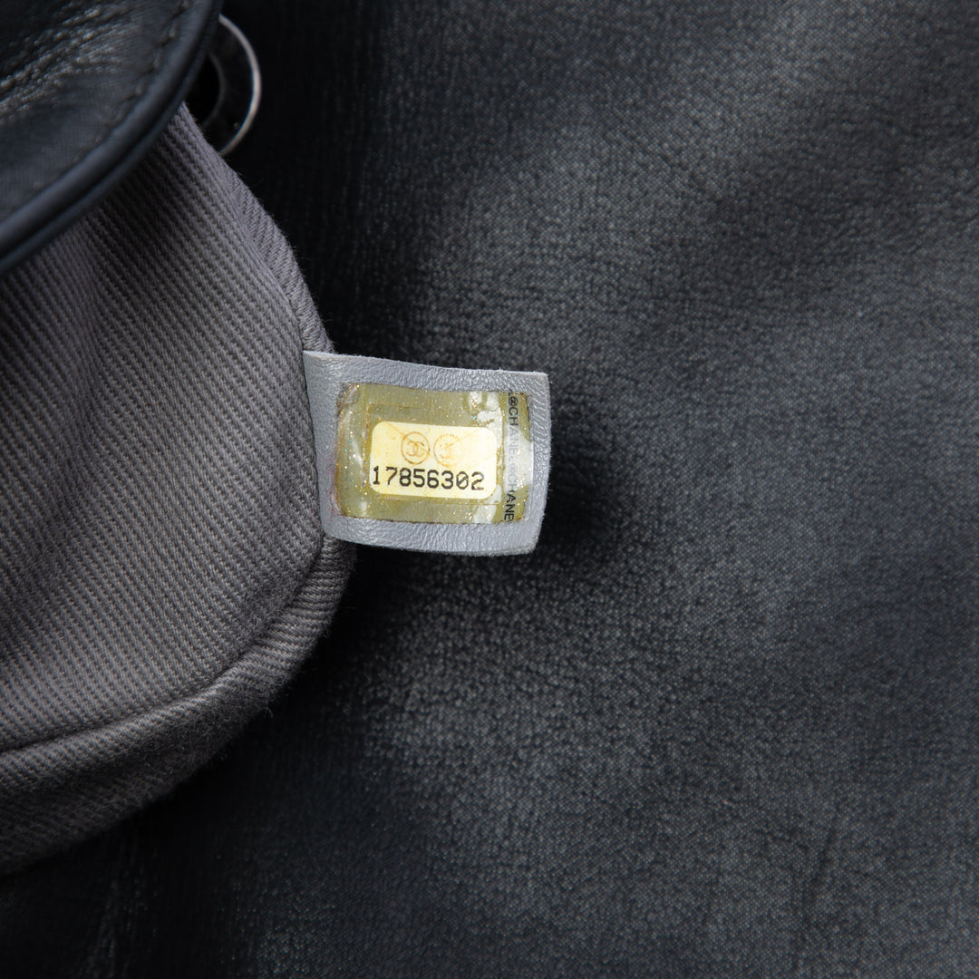 Chanel Irisé Diamond Stitch Chaîne à rabat Petit Cuir de veau