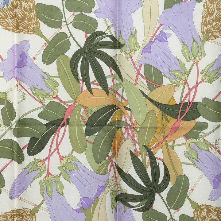 Hermès Flora Graeca Foulard 90 Blanc – vue 6 – GABY PARIS