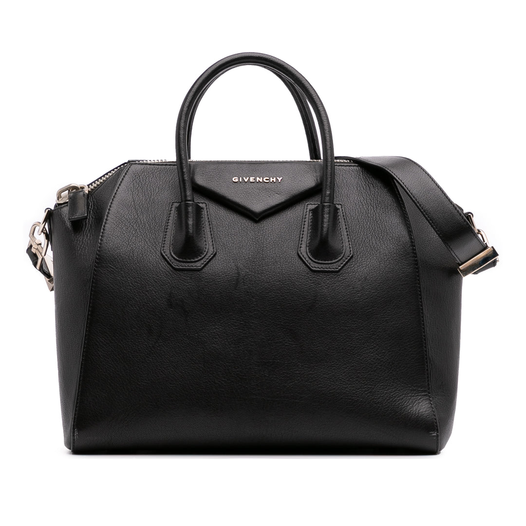 Medium Calfskin Antigona Black - Gaby Paris