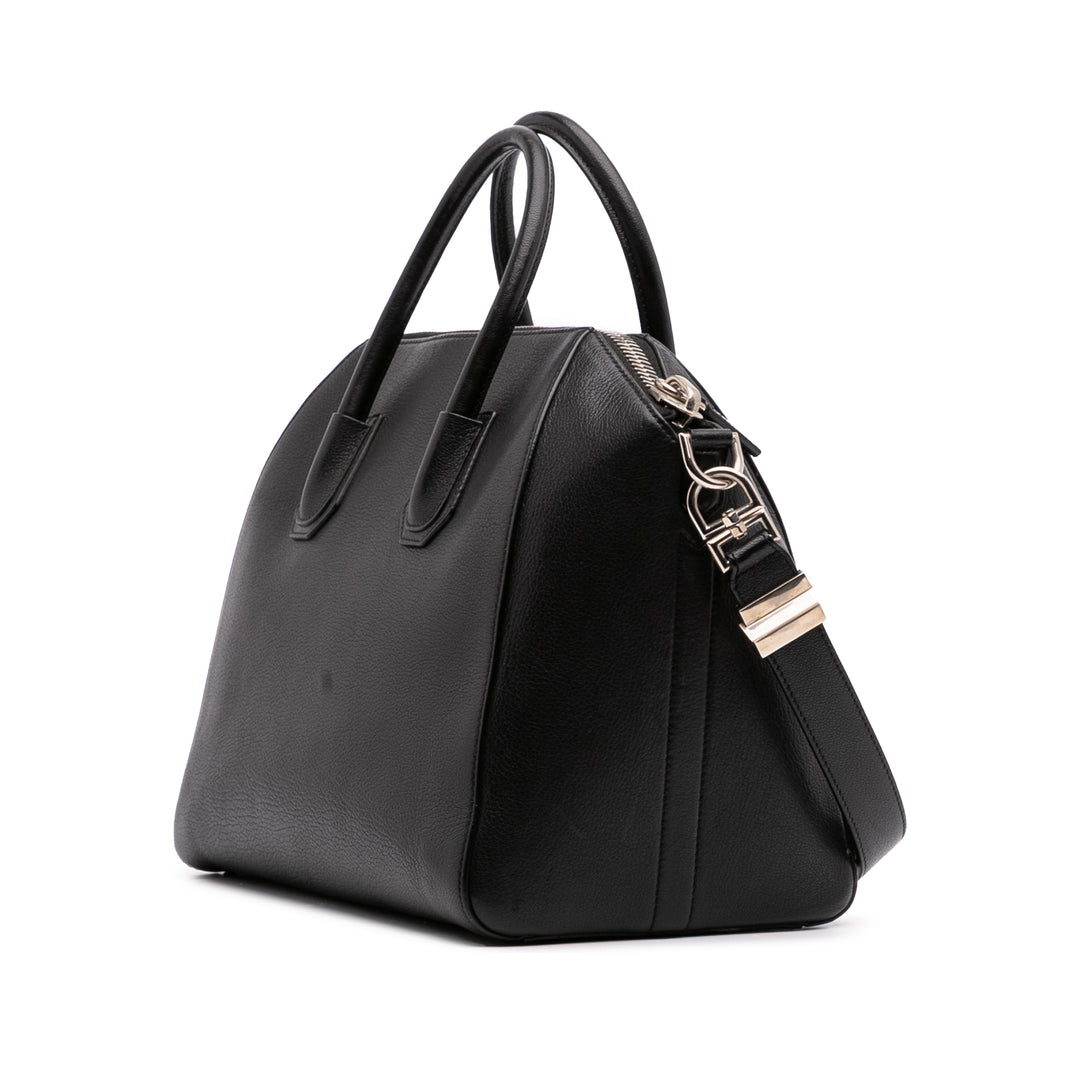 Medium Calfskin Antigona Black - Gaby Paris