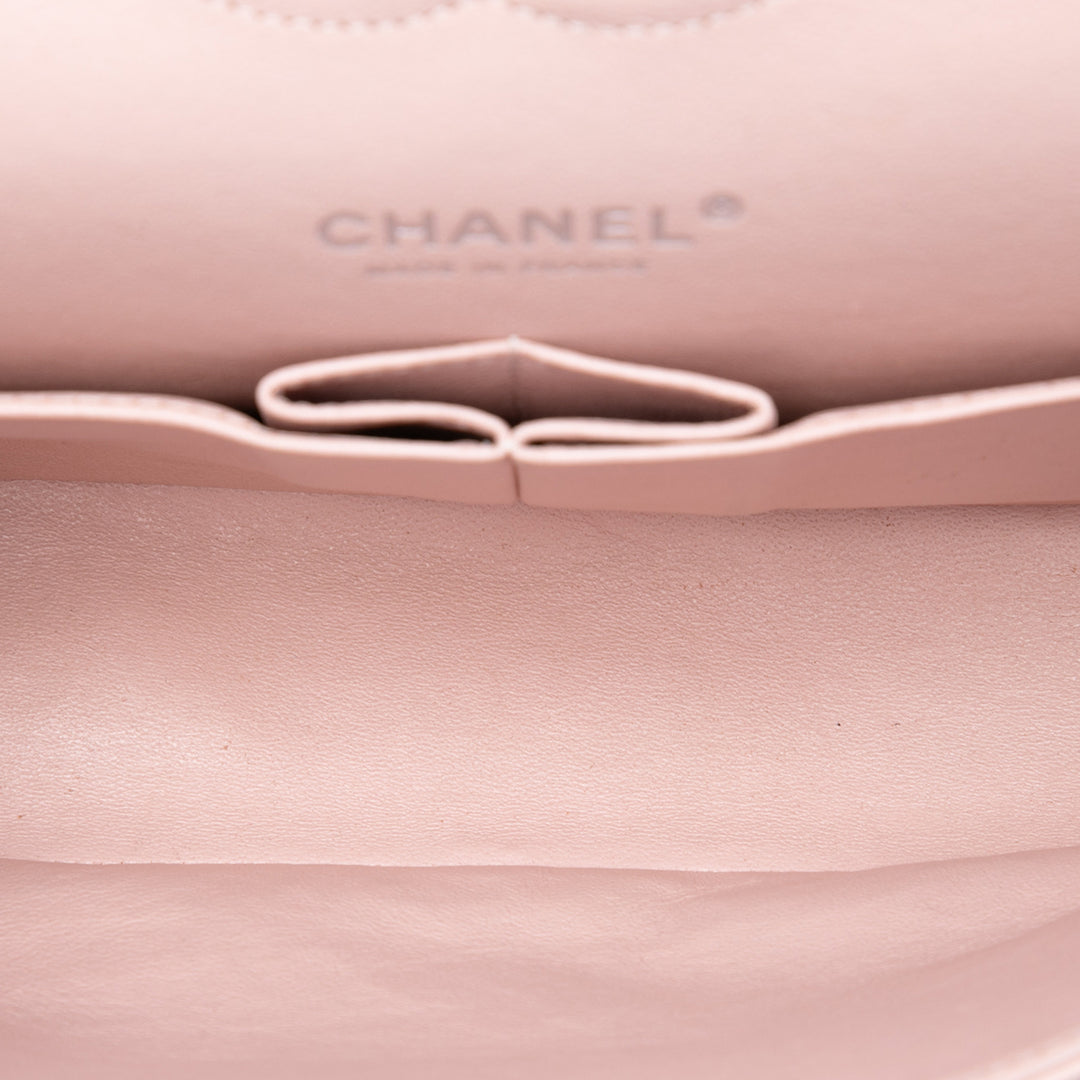 Chanel Medium Classic Tricolor Cuir d’agneau Double rabat