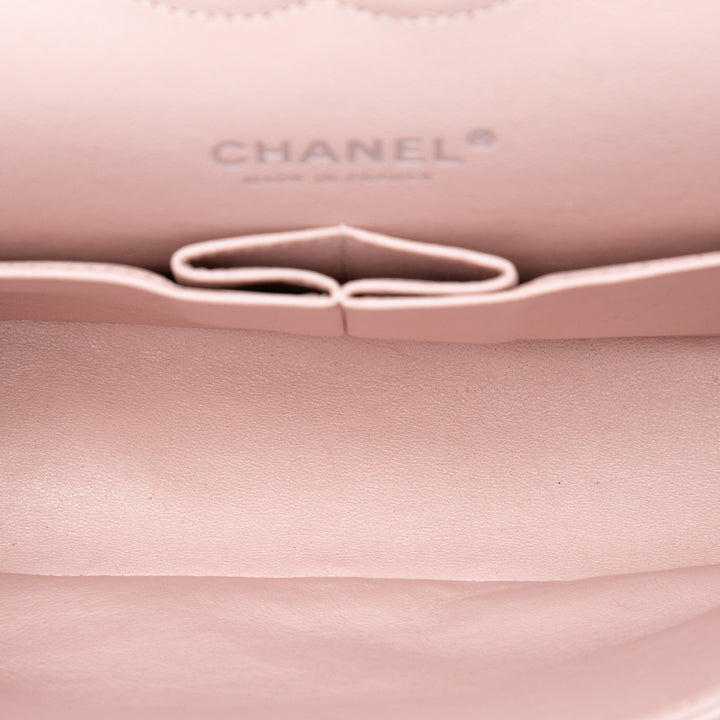 Chanel Medium Classic Tricolor Cuir d’agneau Double rabat
