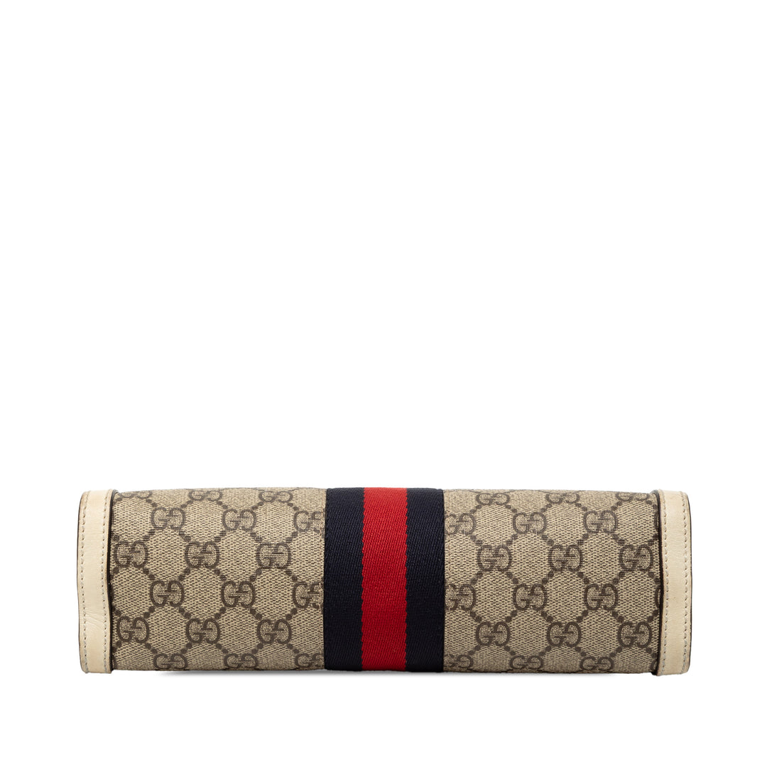 Gucci Small GG Supreme Web Ophidia Chain Sac porté croisé