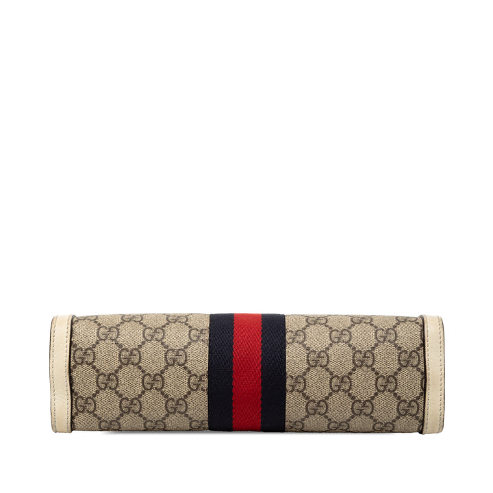 Gucci Small GG Supreme Web Ophidia Chain Sac porté croisé