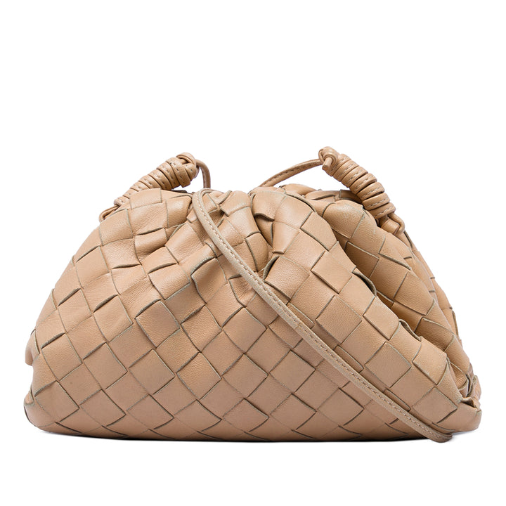 Bottega Veneta Pochette Intrecciato The nappa Mini Marron – vue principale – GABY PARIS