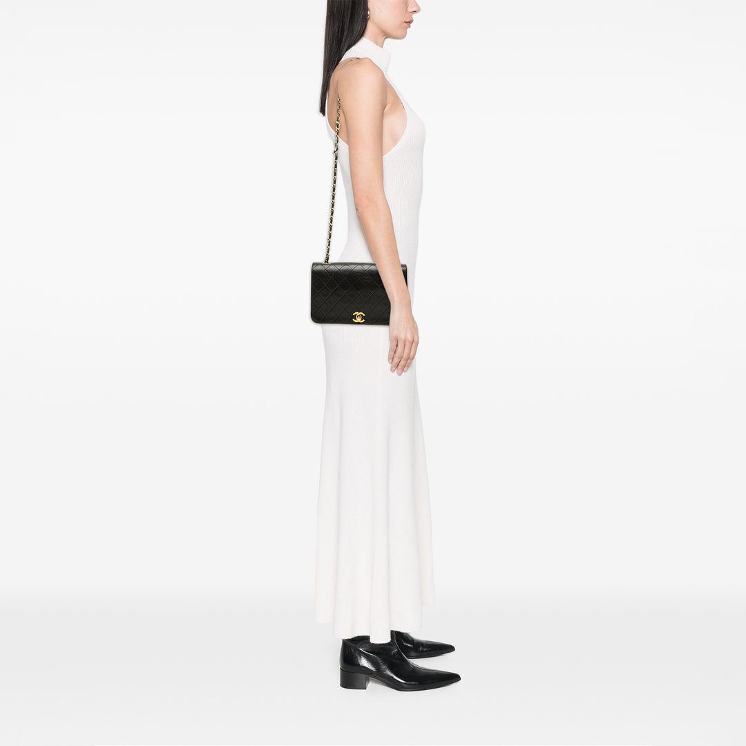 Chanel Small CC Matelassé Cuir d'agneau Full Simple rabat