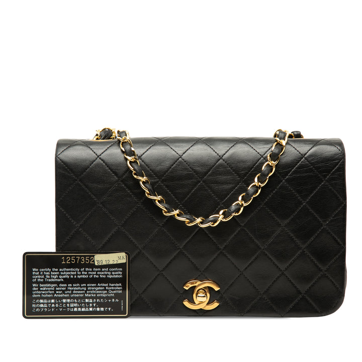 Chanel Small CC Matelassé Cuir d'agneau Full Simple rabat