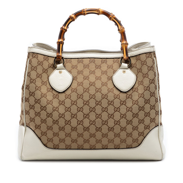 Gucci GG Toile Bamboo Diana Cabas