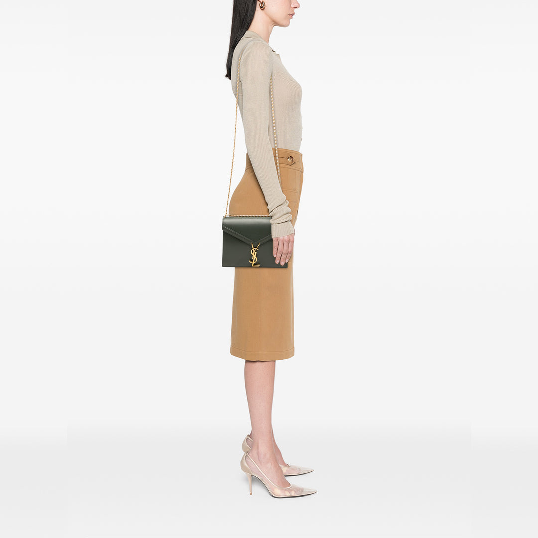 Saint Laurent Smooth Cuir de veau Monogram Cassandra Clasp Sac
