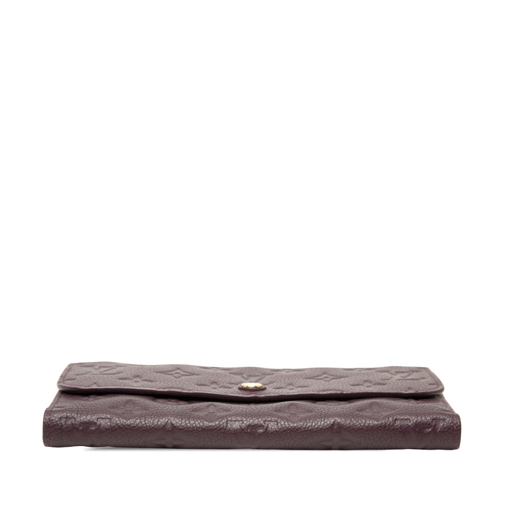 Sarah Portefeuille long Monogram Empreinte Violet