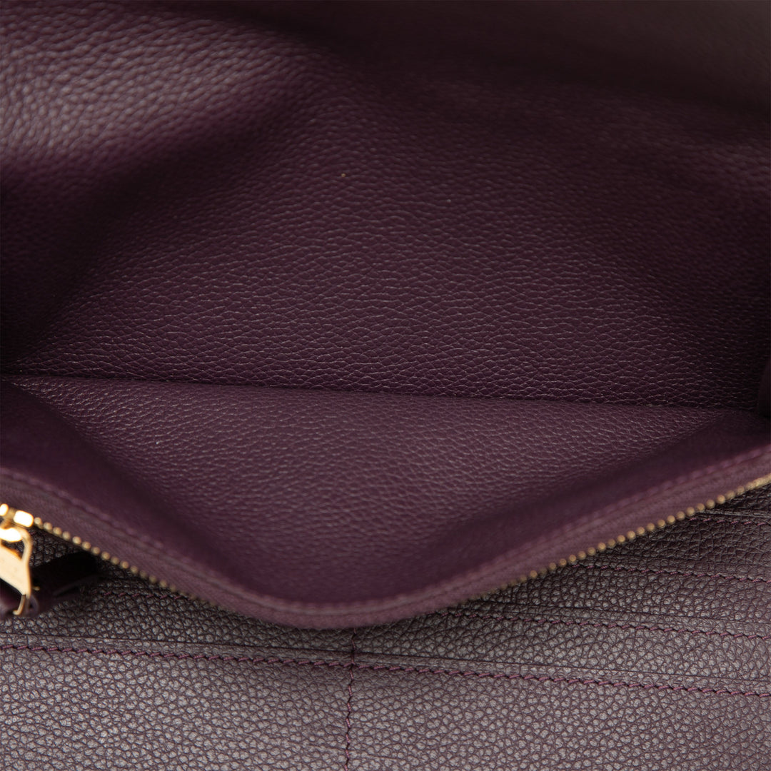 Sarah Portefeuille long Monogram Empreinte Violet