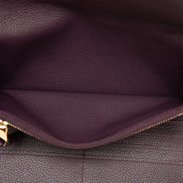 Sarah Portefeuille long Monogram Empreinte Violet