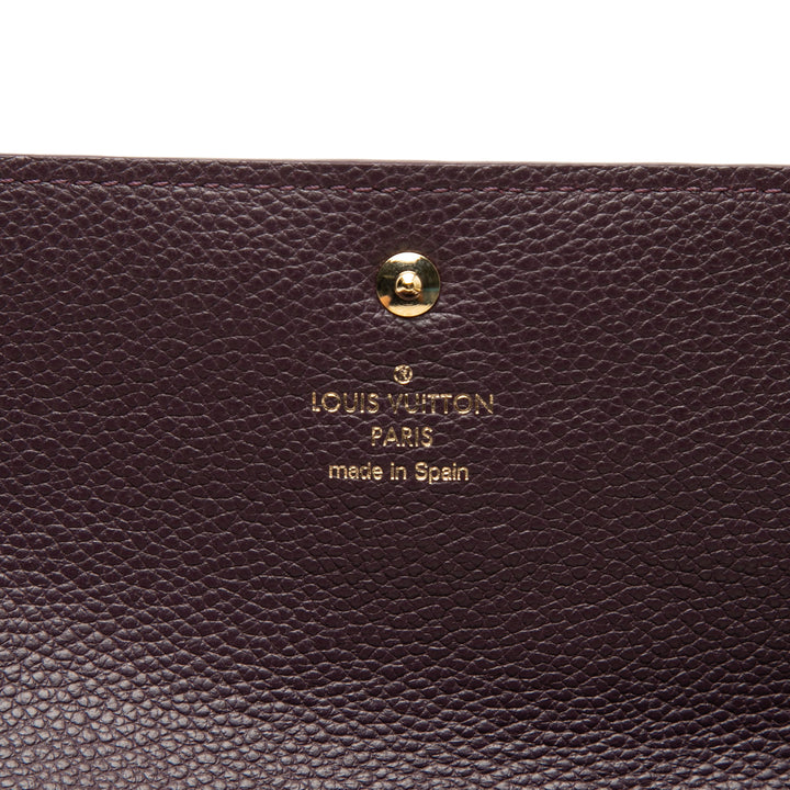 Sarah Portefeuille long Monogram Empreinte Violet