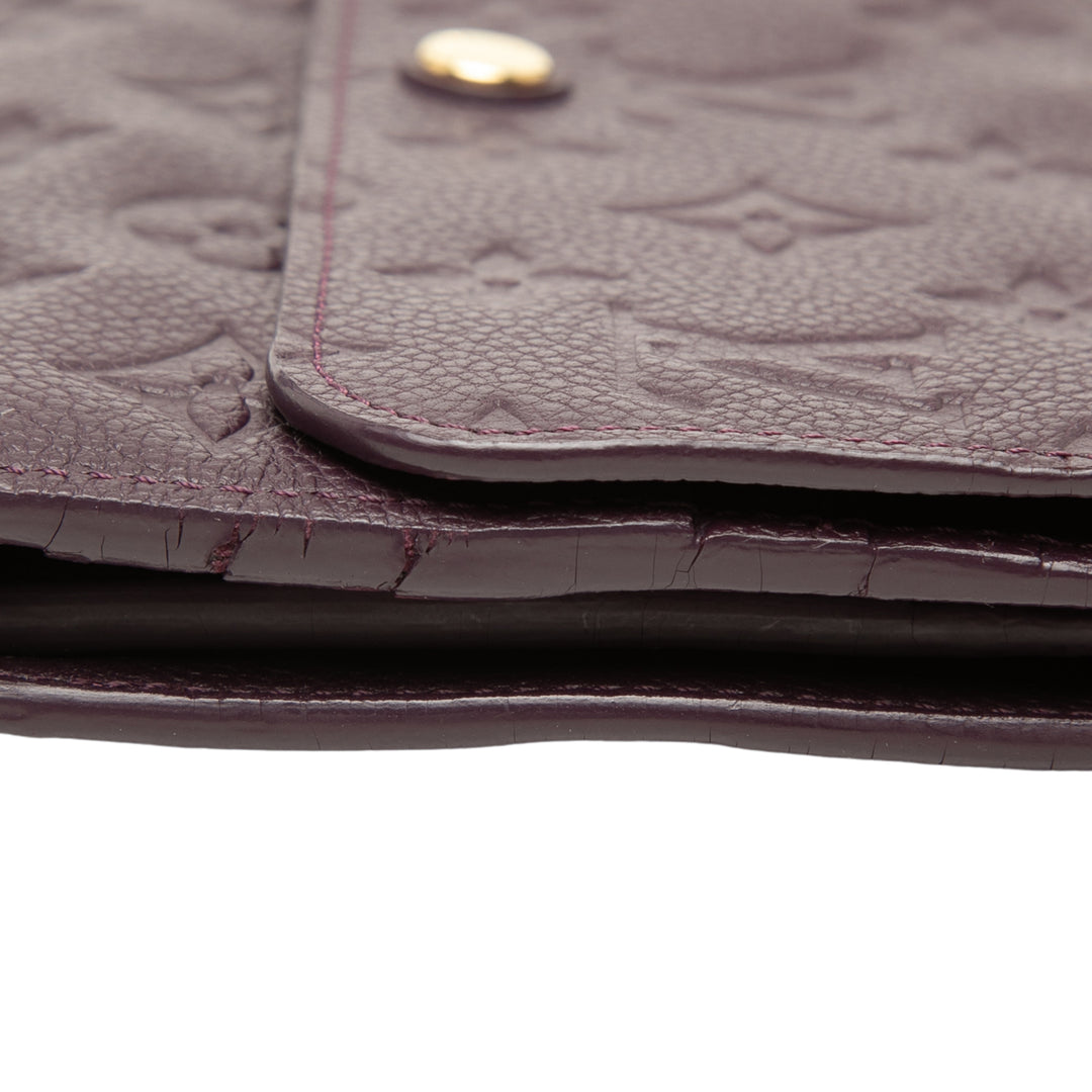 Sarah Portefeuille long Monogram Empreinte Violet
