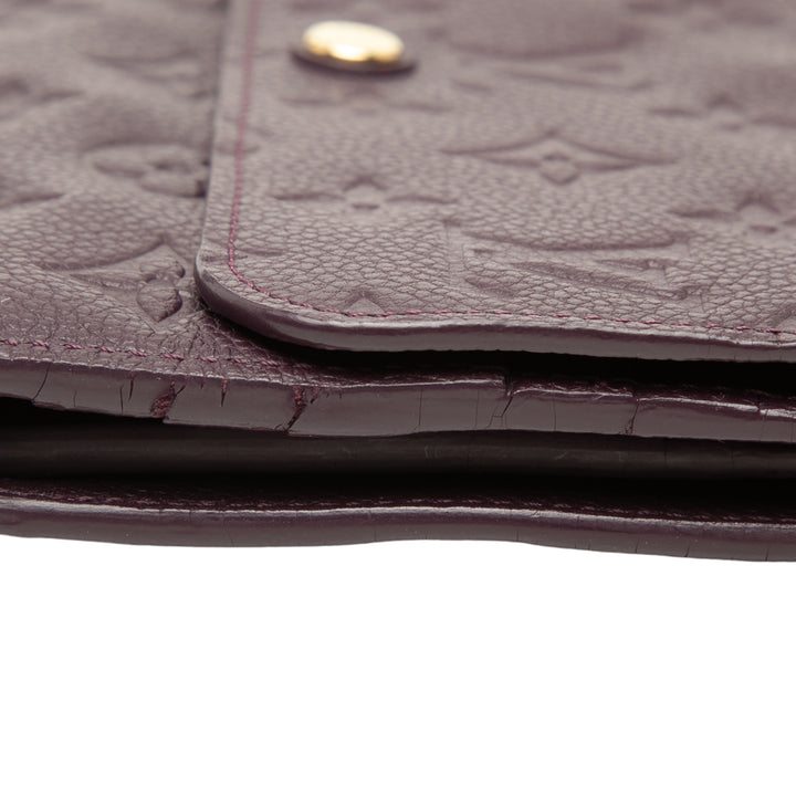 Sarah Portefeuille long Monogram Empreinte Violet