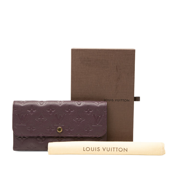 Sarah Portefeuille long Monogram Empreinte Violet