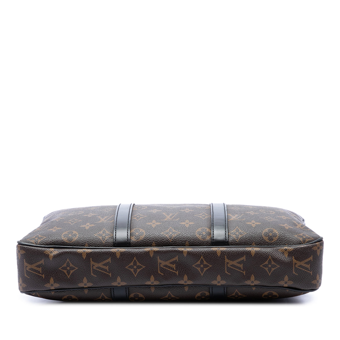 Louis Vuitton Macassar Porte Documents Voyage GM Monogram Marron