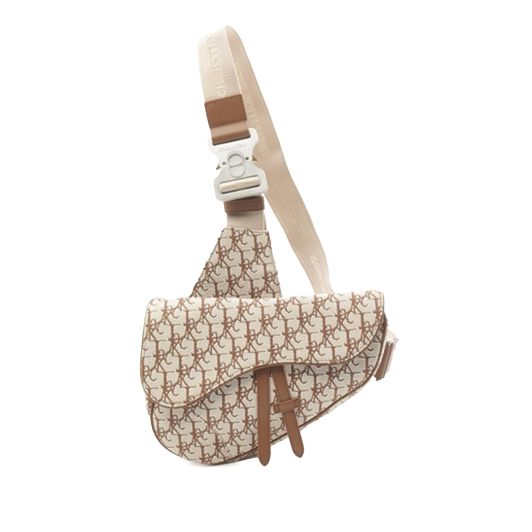 Cactus Jack Canvas Saddle Crossbody Brown - Gaby Paris