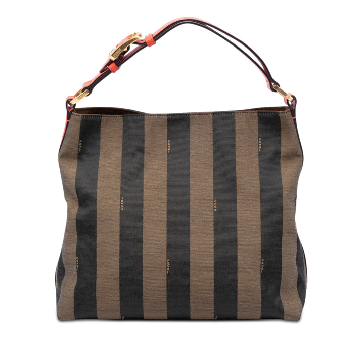 Fendi Pequin Toile Sac bandoulière