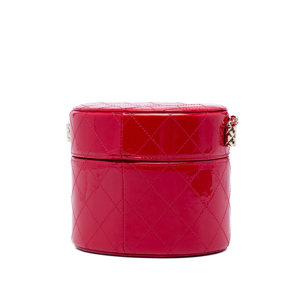 Chanel Matelassé CC Allure Vanity Mini Rouge – vue 2 – GABY PARIS
