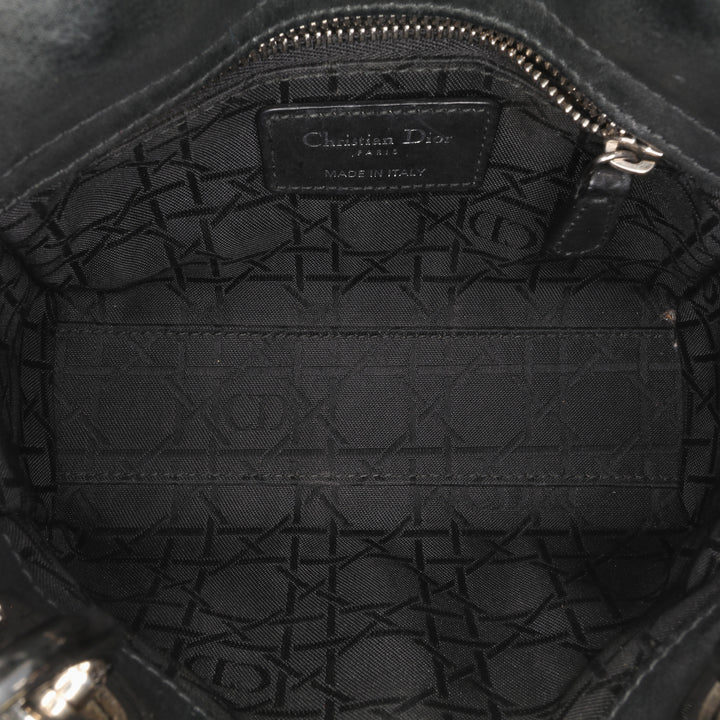 Mini Lambskin Cannage Lady Dior Black - Gaby Paris