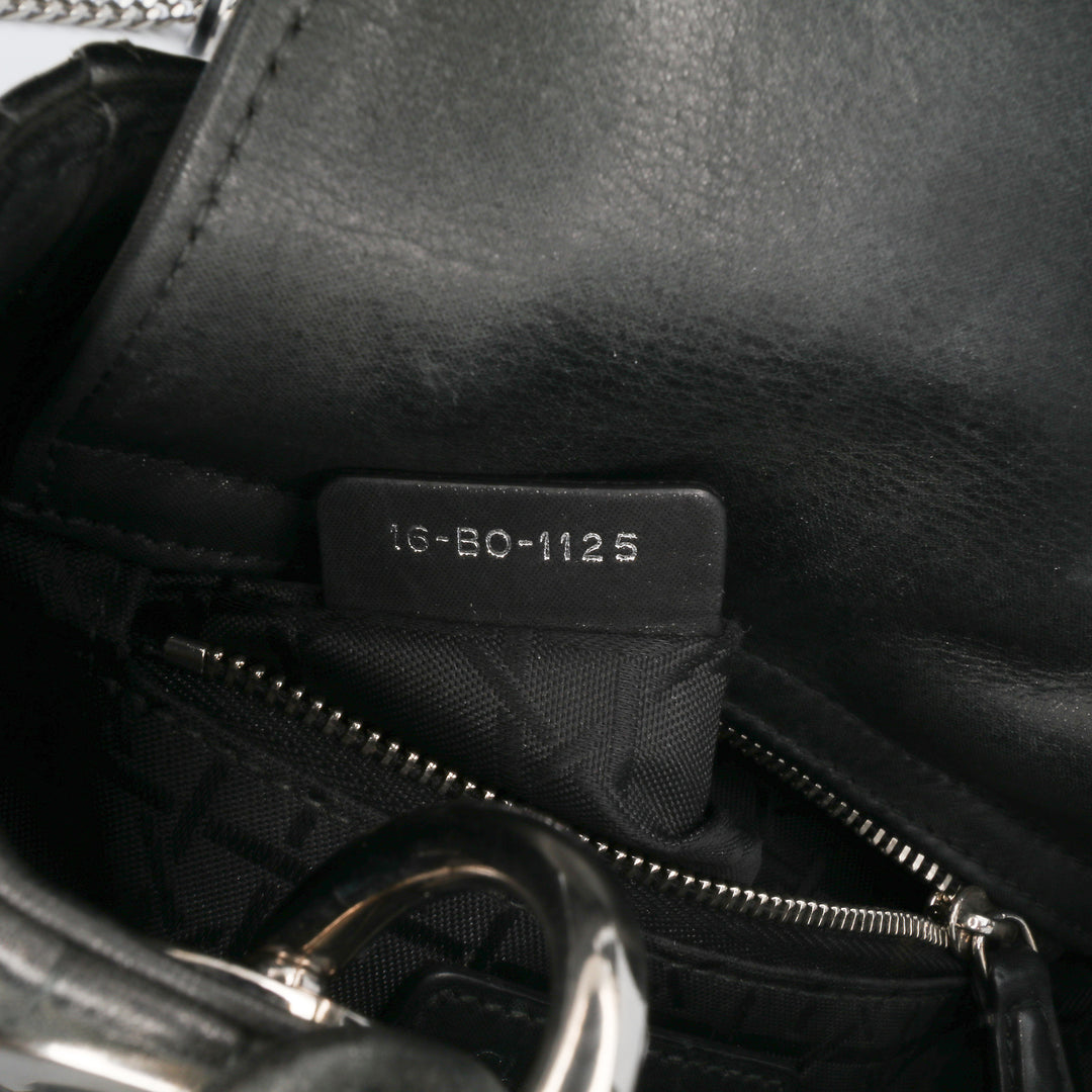 Mini Lambskin Cannage Lady Dior Black - Gaby Paris