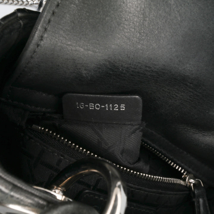 Mini Lambskin Cannage Lady Dior Black - Gaby Paris