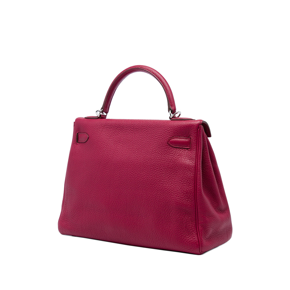 Hermès Kelly II Retourne 32 Togo Rouge – vue 2 – GABY PARIS