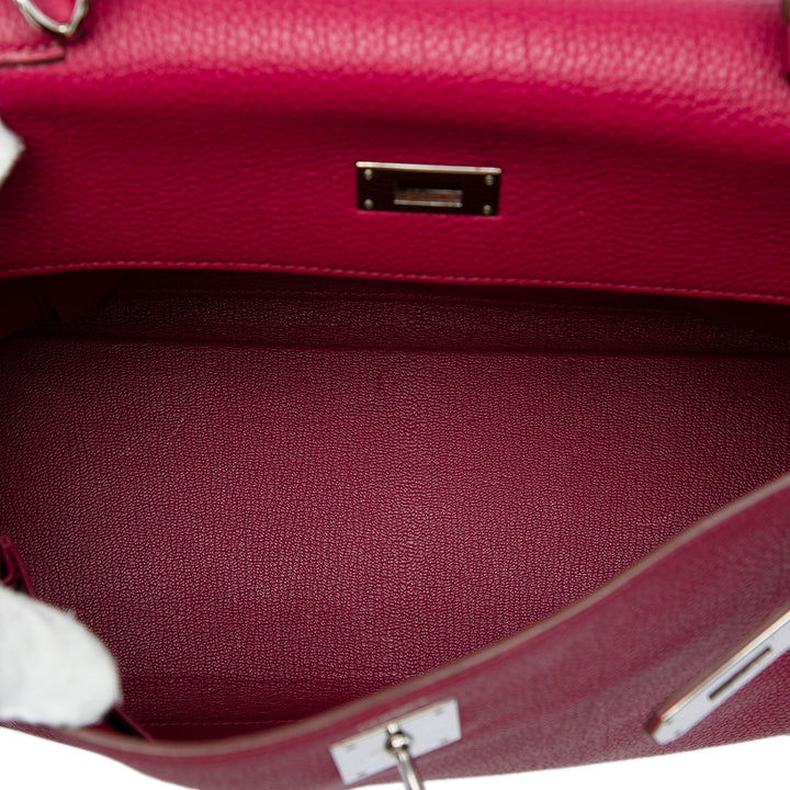 Hermès Kelly II Retourne 32 Togo Rouge – vue 4 – GABY PARIS