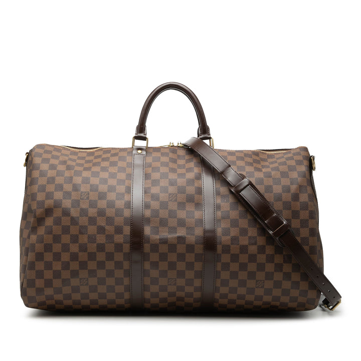 Louis Vuitton Damier Ebene Keepall Bandouliere 55