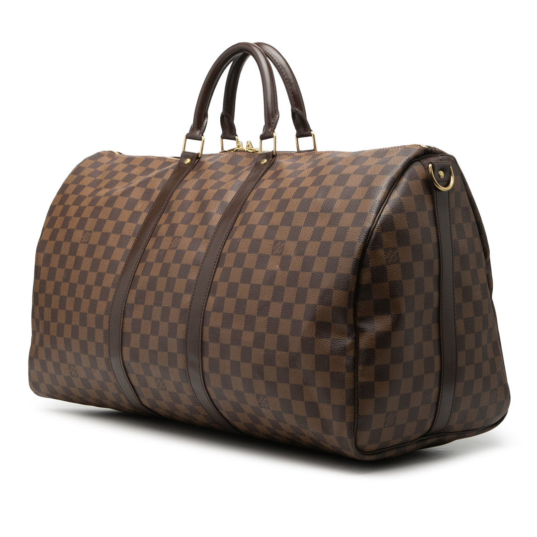 Louis Vuitton Damier Ebene Keepall Bandouliere 55