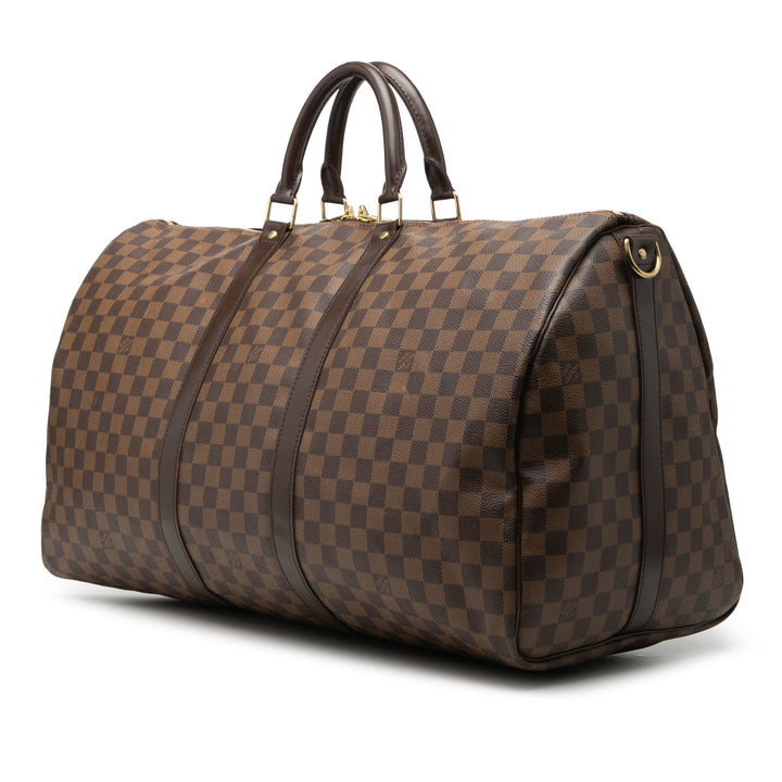 Louis Vuitton Damier Ebene Keepall Bandouliere 55