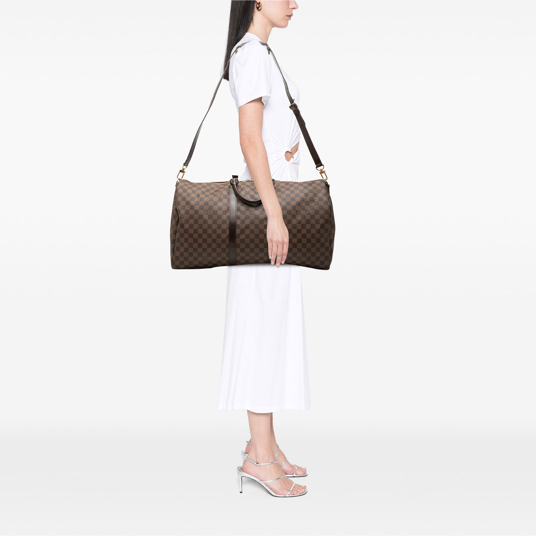 Louis Vuitton Damier Ebene Keepall Bandouliere 55